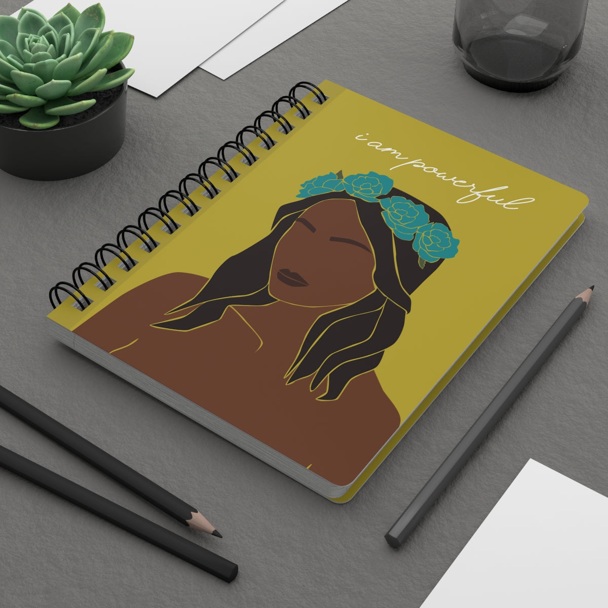 "I Am Powerful" Spiral Bound Journal