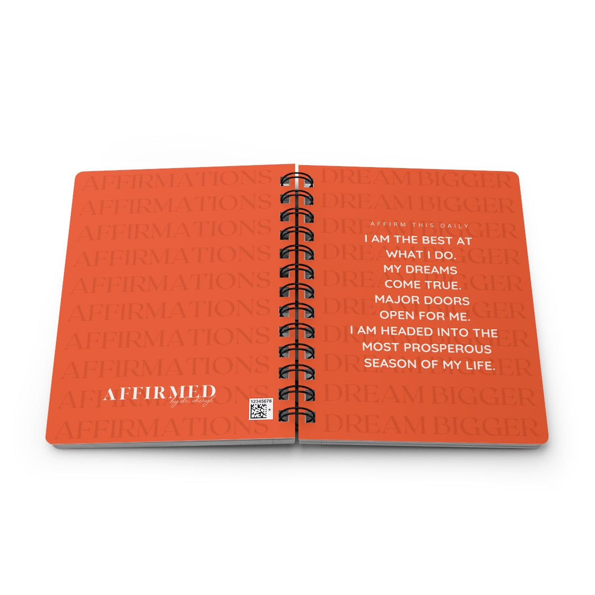 "Dream Big" Affirmations Spiral Bound Journal