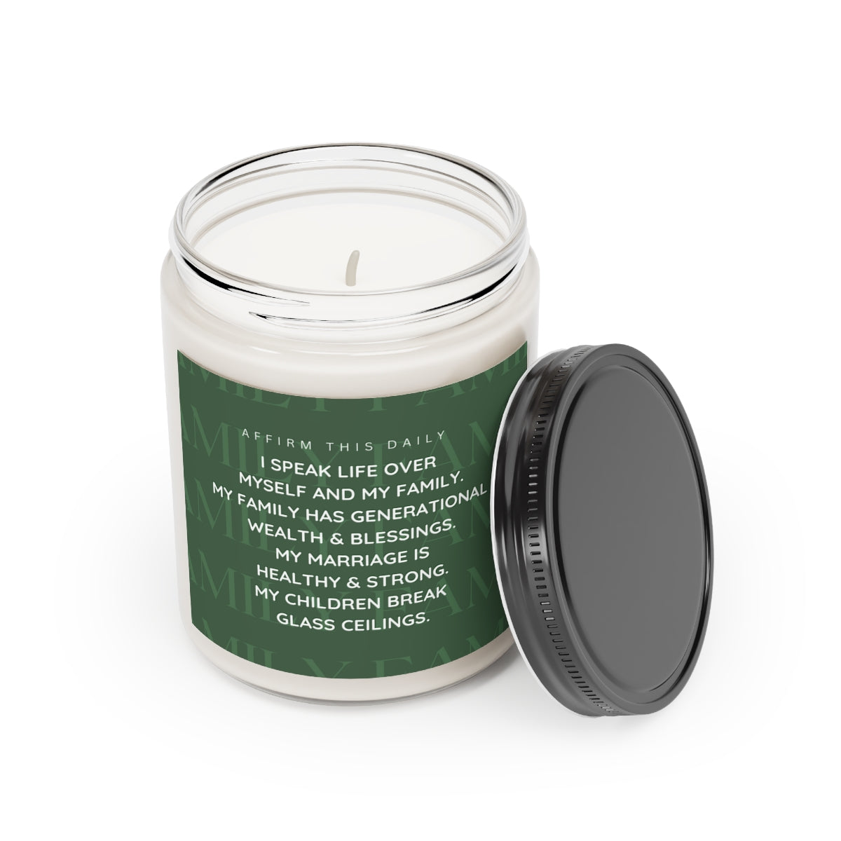 "Family" Affirmation Scented Candle, 9oz