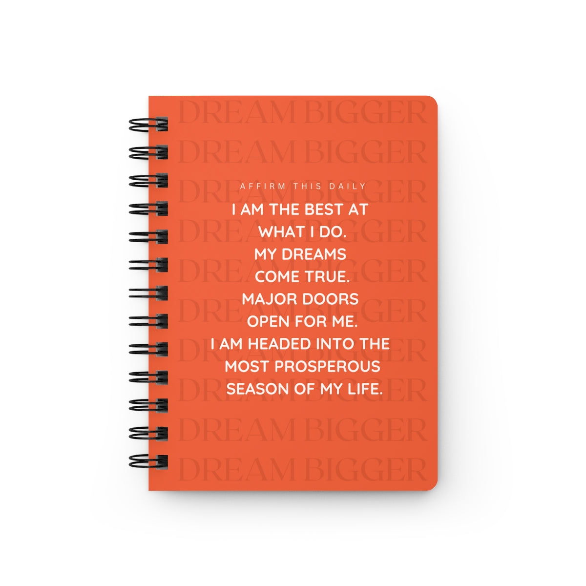 "Dream Big" Affirmations Spiral Bound Journal
