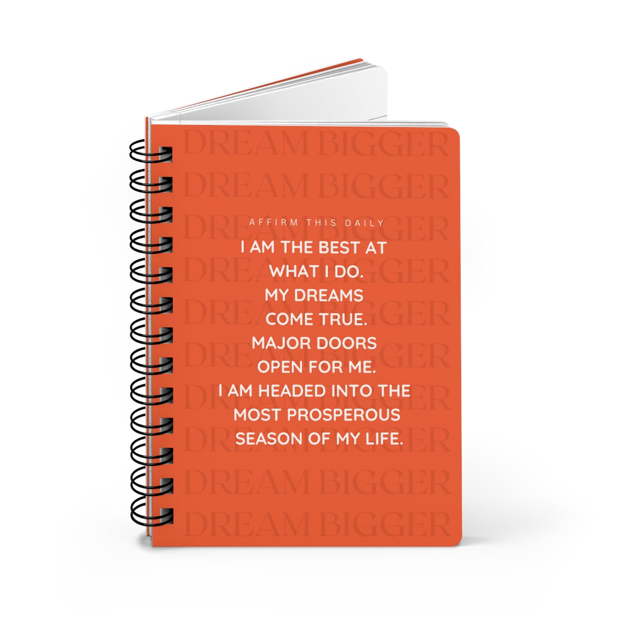 "Dream Big" Affirmations Spiral Bound Journal