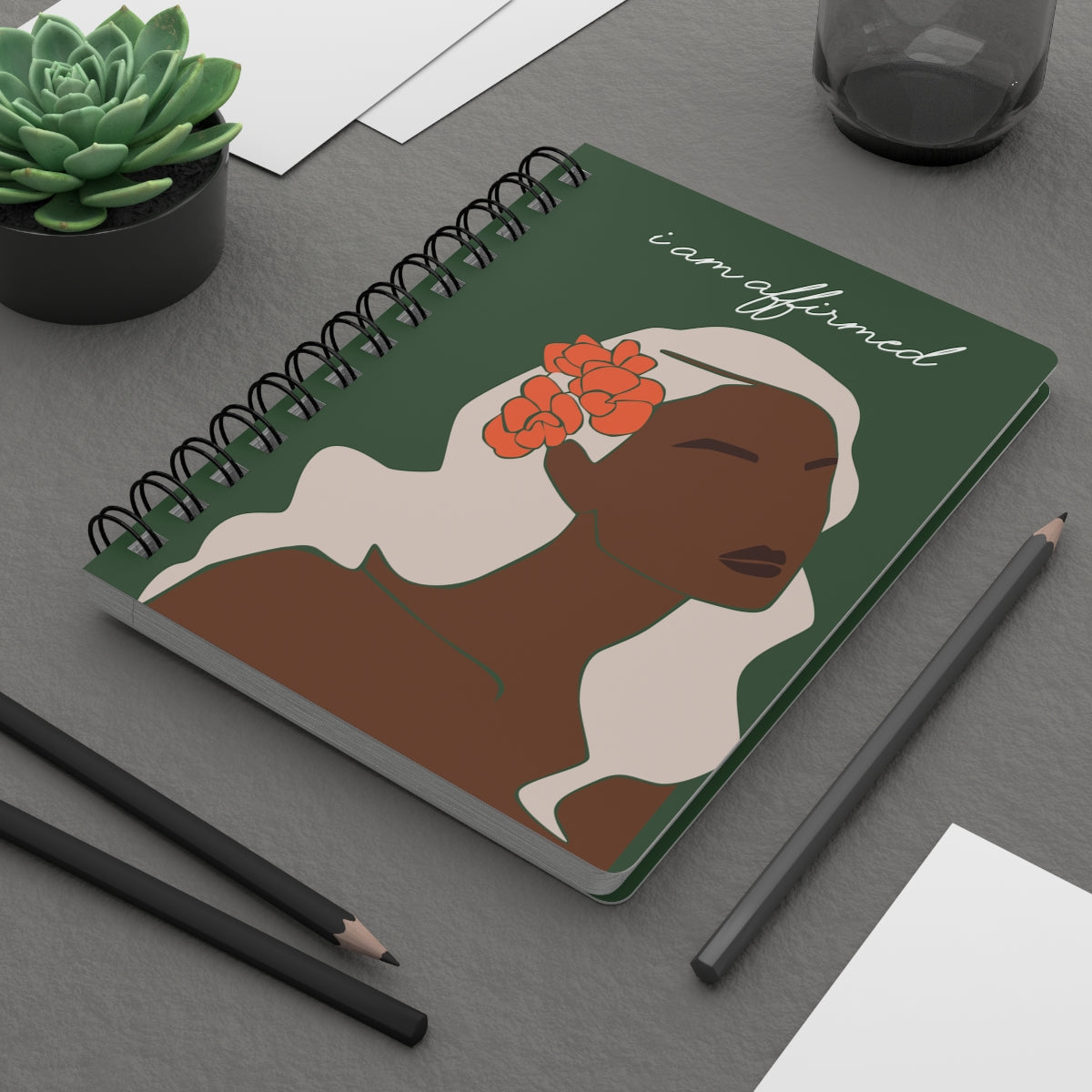 "I Am Affirmed" Spiral Bound Journal