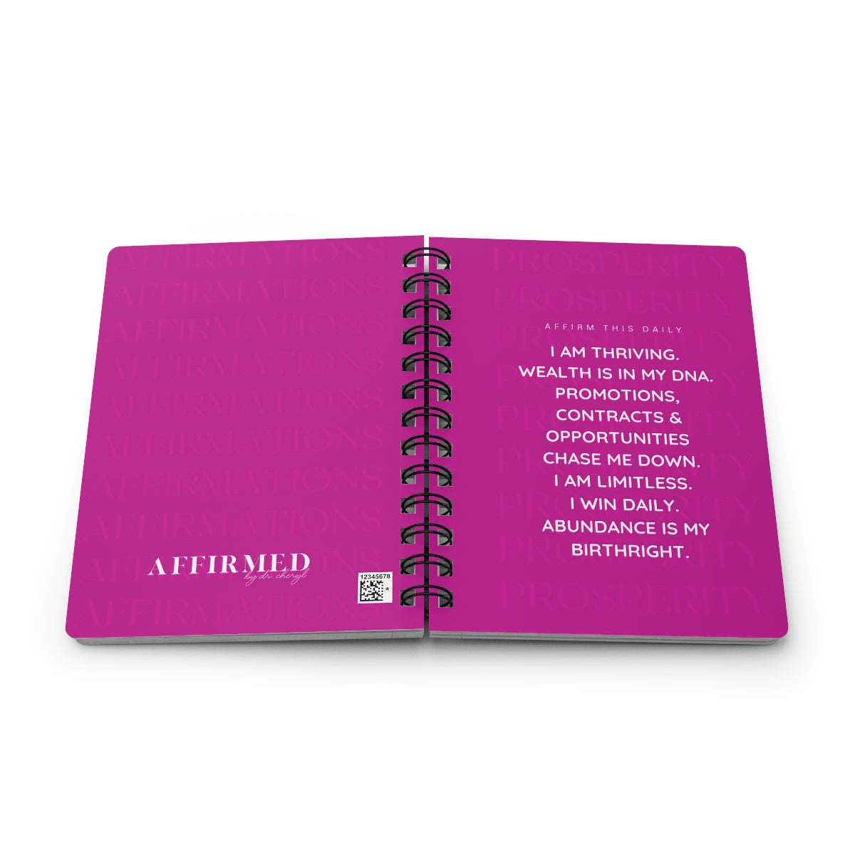 "Prosperity" Spiral Bound Journal