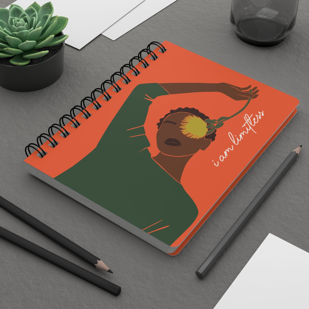 "I Am Limitless" Spiral Bound Journal