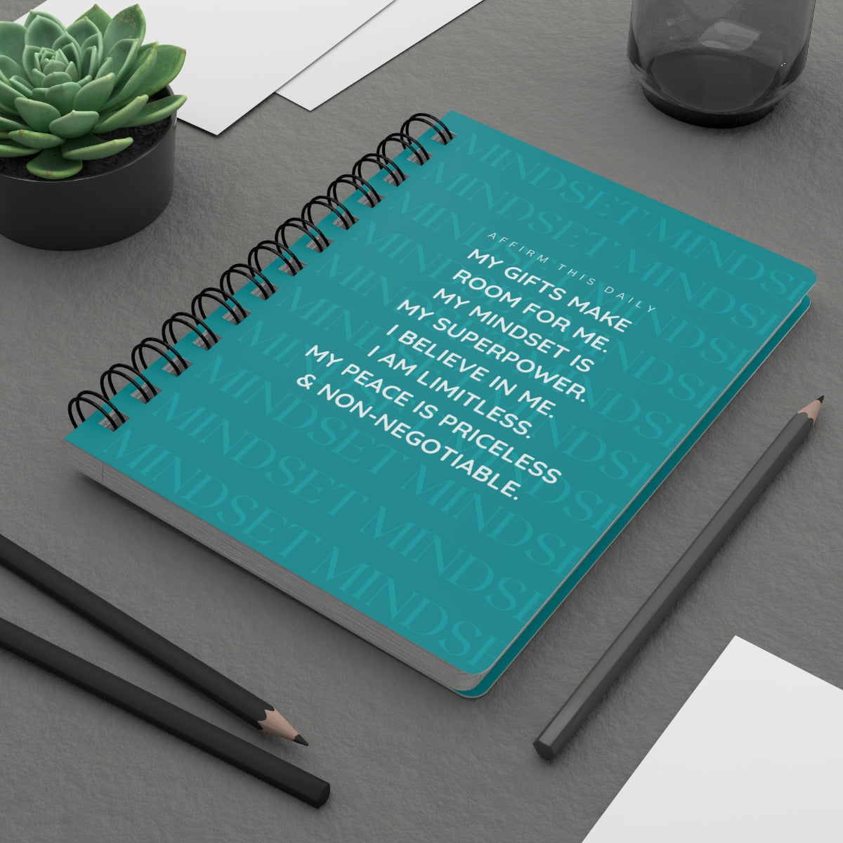 "Mindset Affirmations" Spiral Bound Journal