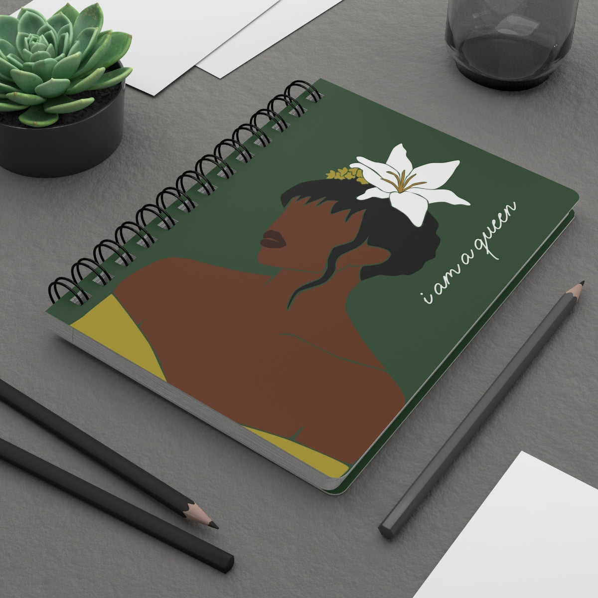 "I Am a Queen" Spiral Bound Journal