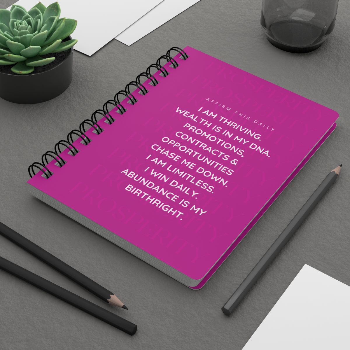 "Prosperity" Spiral Bound Journal