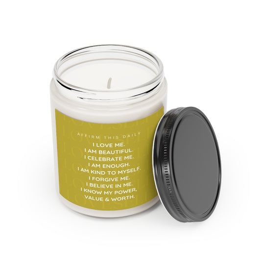 "Self Love" Affirmation Scented Candle, 9oz